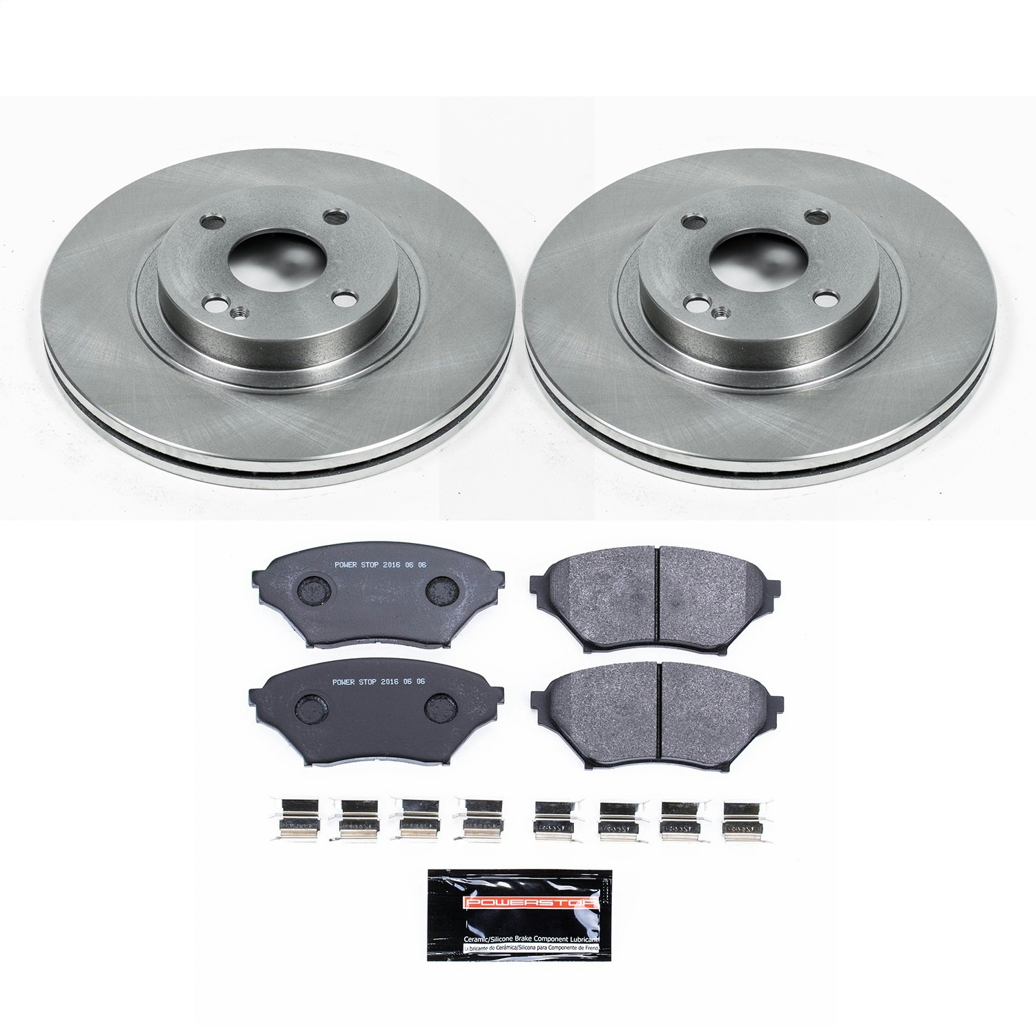 Brake Rotors and Brake Pads Power Stop TDSK2373 Track Day Spec Front Brake Kit Brake Rotors and Brake Pads Power Stop TDSK2373 Track Day Spec Front Brake Kit